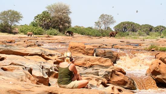 Lugard Falls - Tsavo Ost National Park