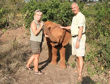 Jörg und Petra Reinecke, David Sheldrick Wildlife Trust