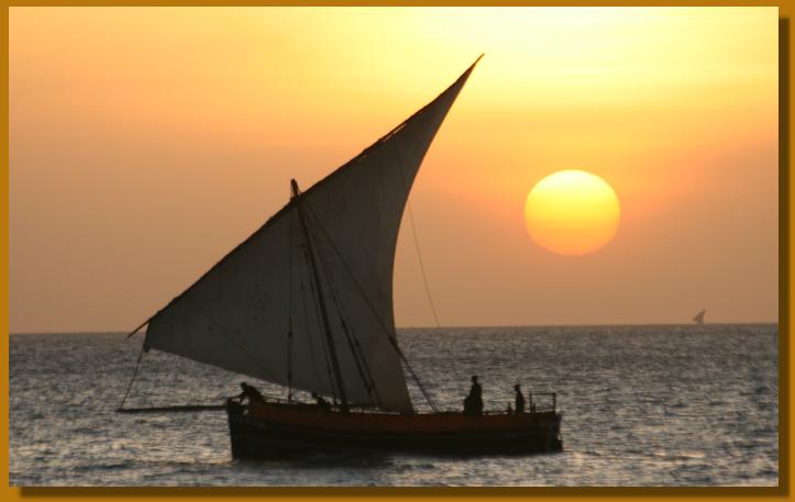 Sonnenuntergang auf Zanzibar