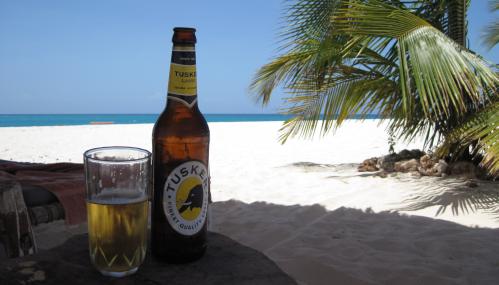 Tusker at Kendwa Beach