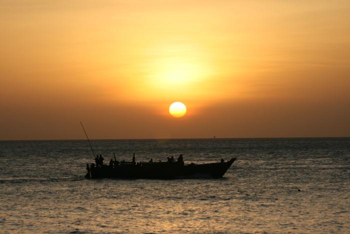 Sonnenuntergang auf Zanzibar