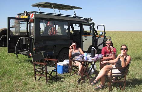 bush breakfast, Masai Mara
