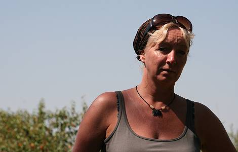 Petra Reinecke am Talek River