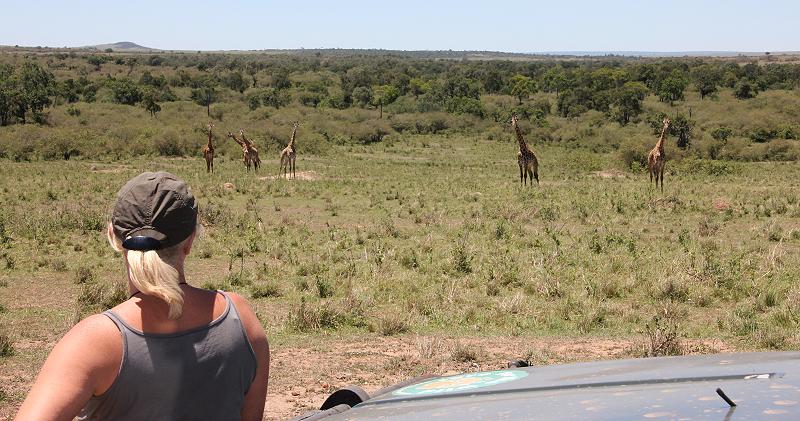Petra Reinecke, on Safari