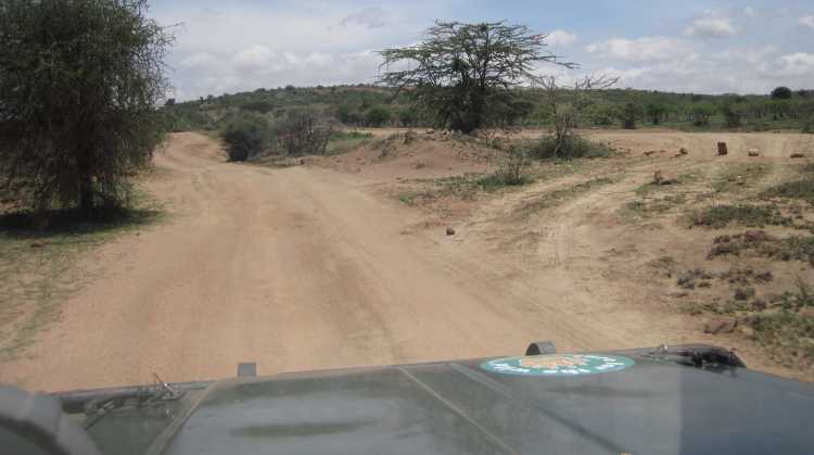 auf dem Weg in die Masai Mara