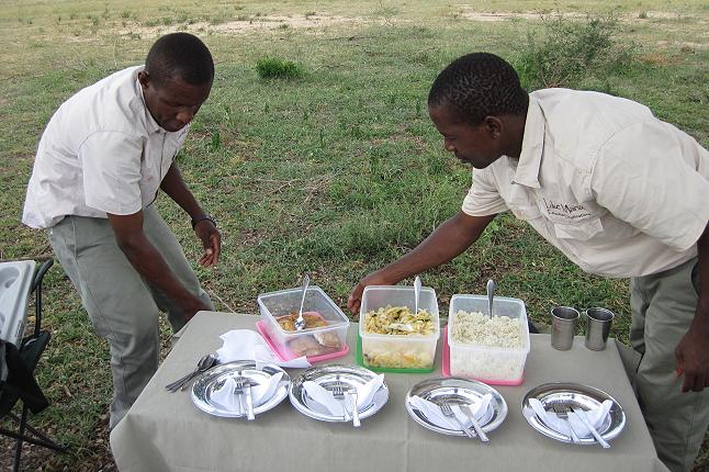 Bush lunch im Selous
