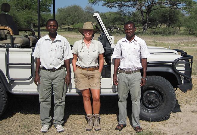 unser Wildhund Team, Ally, Petra, Bakari