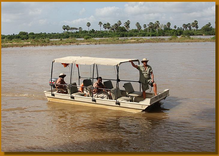 Bootsafari auf dem Rufiji River, Selous