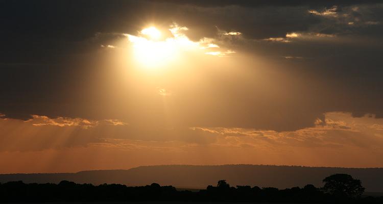 Sonnenuntergang Masai Mara