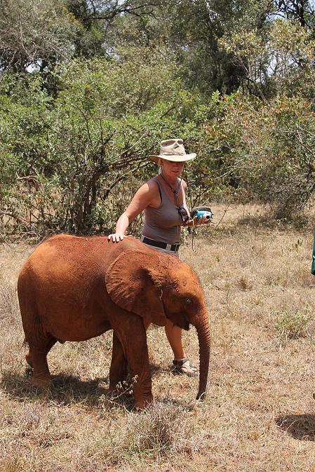 Jörg und Petra Reinecke beim David Sheldrick Wildlife Trust