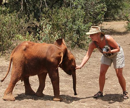Jörg und Petra Reinecke beim David Sheldrick Wildlife Trust