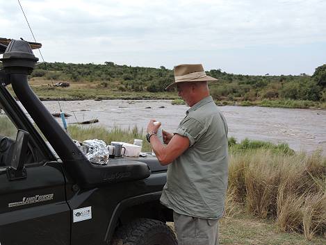 Masai Mara, Buschfrühstück