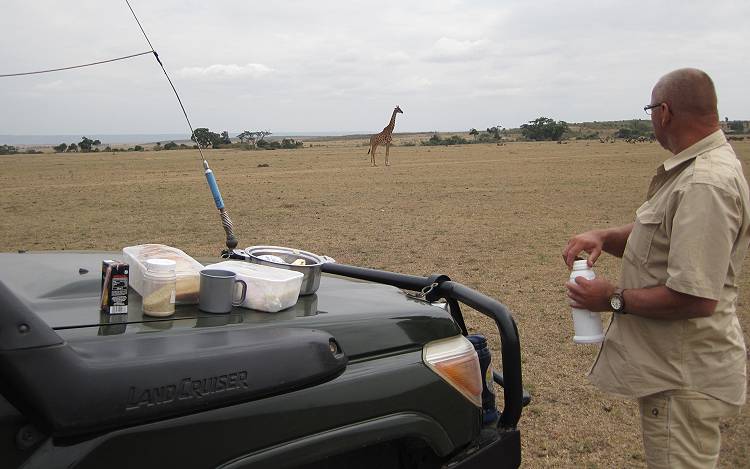 Masai Mara, Buschfrühstück