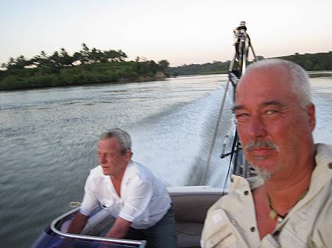 Speedboat Sundowner mit Marc auf dem Mtwapa Creek - Mombasa