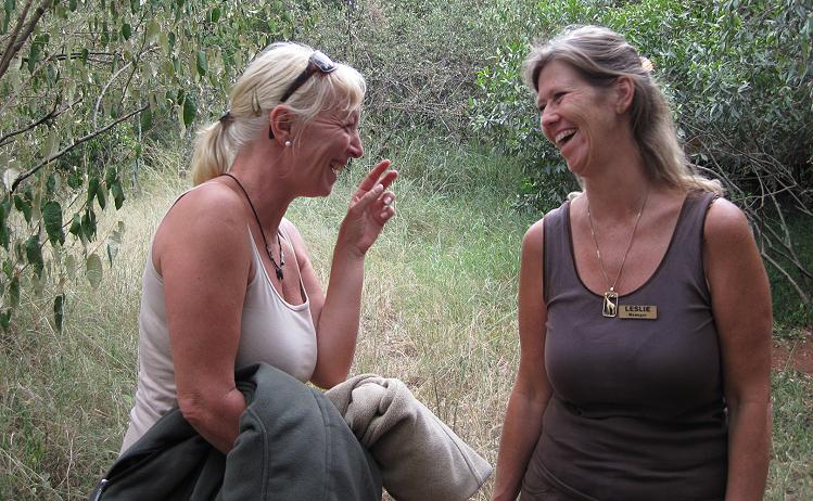 Petra und Leslie, Mara Bush Camp Private Wing