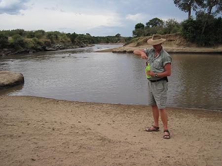 Sundowner am Mara Fluss