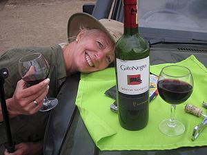 Sundowner am Mara Fluss