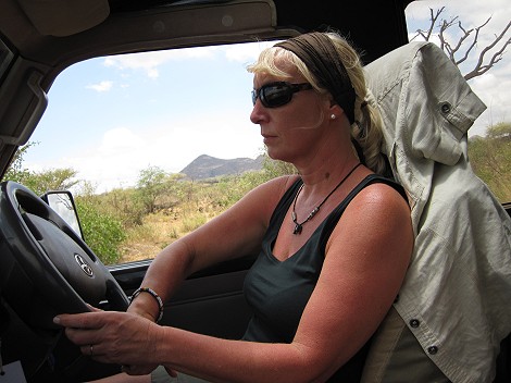 Petra Reinecke on Safari