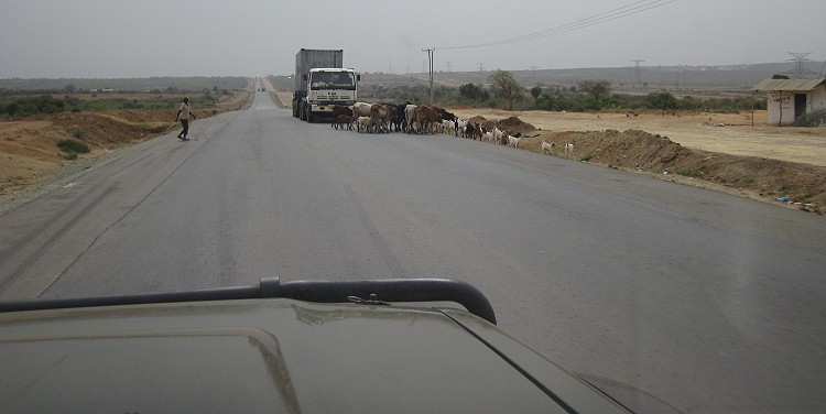 auf dem Weg in Richtung Mombasa