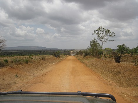 Bushpiste von Watamu bis zum Galana Crocodile Camp