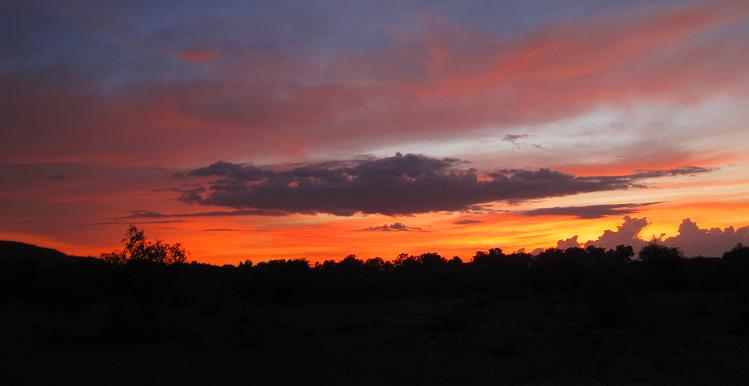 sunset in Samburu