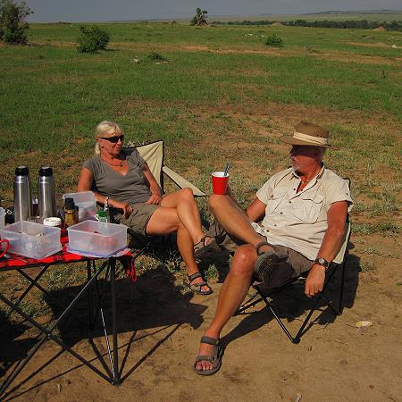 Bushfrühstück, Masai Mara