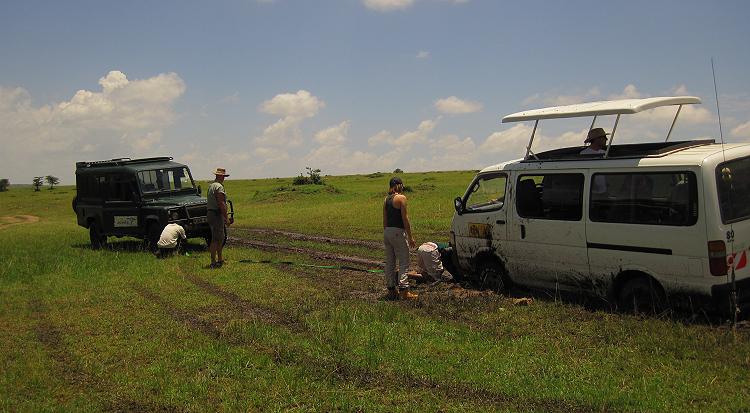 Festgefahren, Masai Mara