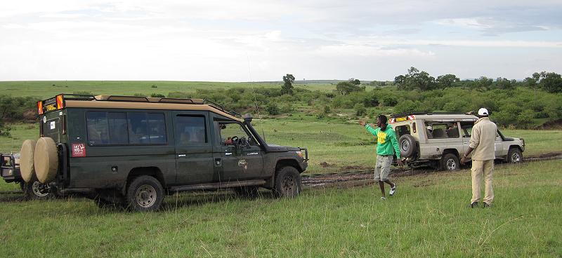 Festgefahren, Masai Mara