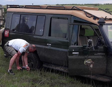 Festgefahren, Masai Mara