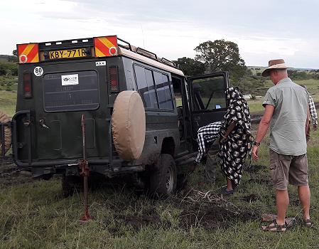 Festgefahren, Masai Mara