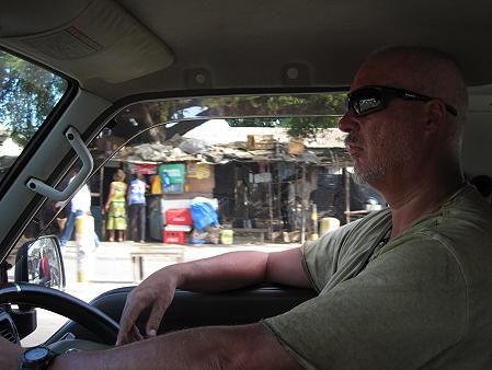 On the road to Msambweni Beach