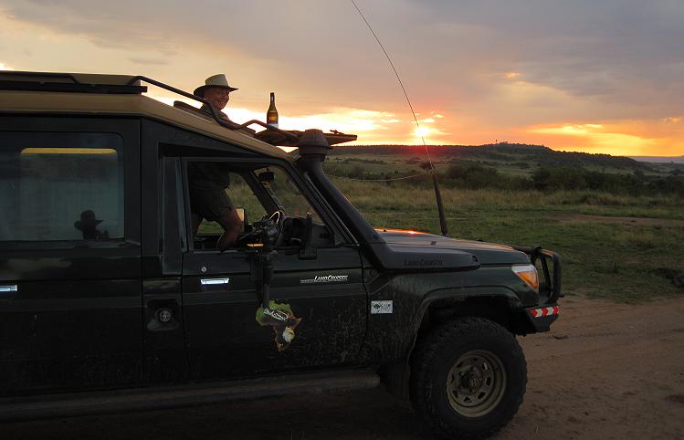 special Sundowner in Masai Mara