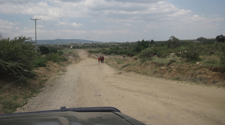 auf dem Weg in die Masai Mara