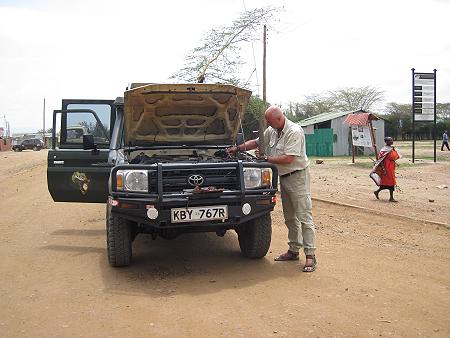 auf dem Weg in die Masai Mara