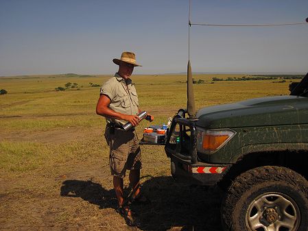Buschfrühstück in der Masai Mara