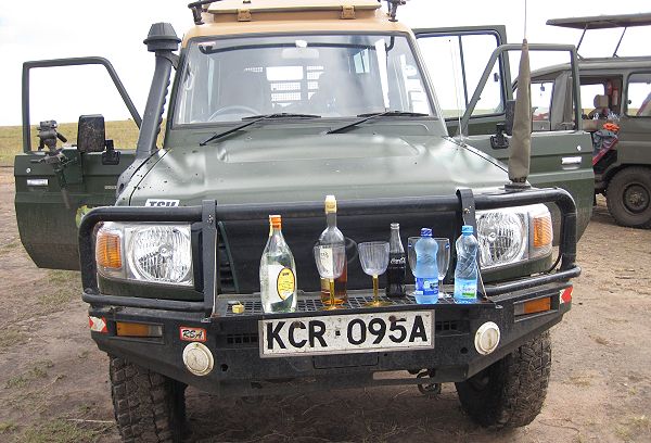 Bushdrink - Pause in der Masai Mara
