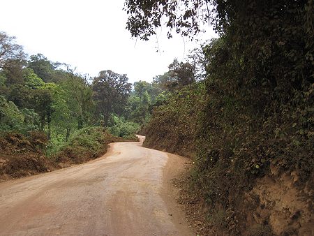 Piste hoch zum Ngorongoro Krater