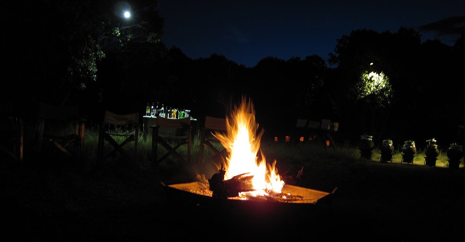 Mara Bush Camp - Private Wing Bush Dinner