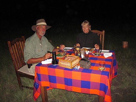 Mara Bush Camp - Private Wing Bush Dinner