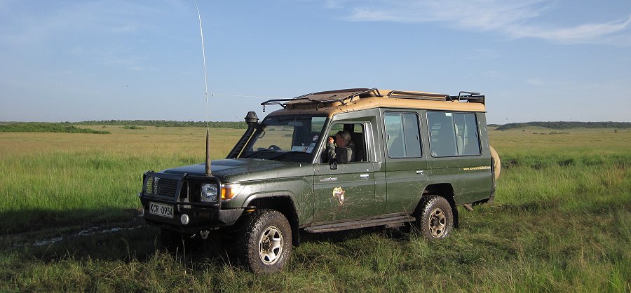 matschige, rutschige Masai Mara