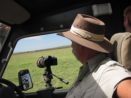 Masai Mara warten auf Aktion