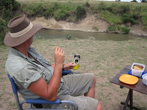 Buschfrühstück in der Masai Mara