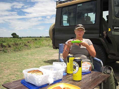 Buschfrühstück in der Masai Mara