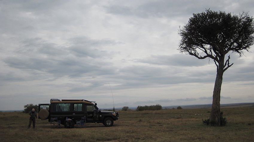 Buschfrühstück in der Masai Mara