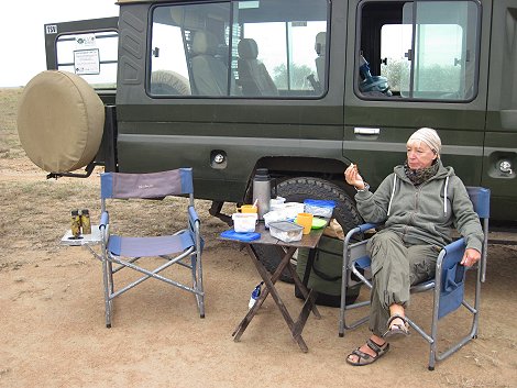 Buschfrühstück in der Masai Mara