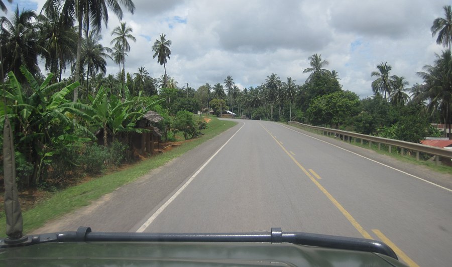 on the road to Kaloleni
