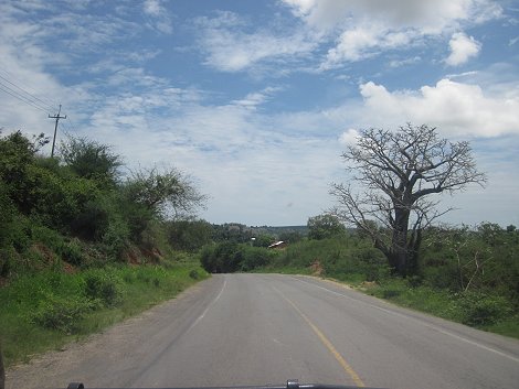 on the road to Kaloleni