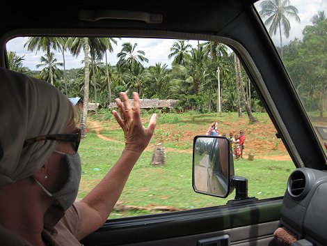 on the road to Kaloleni