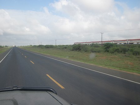 on the road to Lumo Conservancy