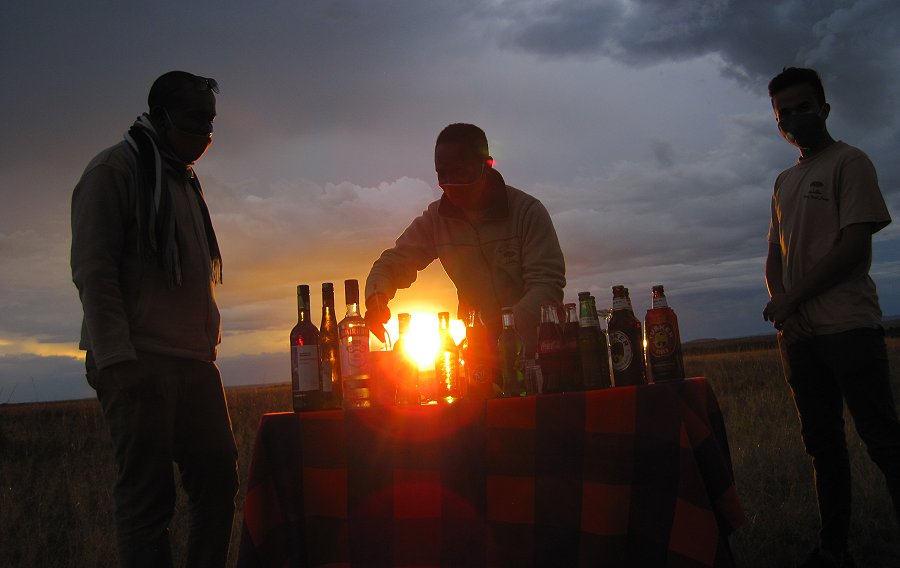 Sundowner in der Masai Mara